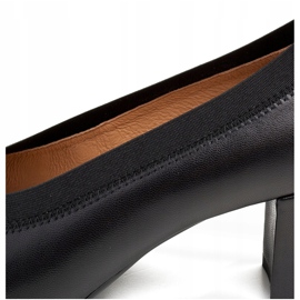 Marco Shoes Zapatos de salón con plantilla cómoda y goma en el empeine negro 4