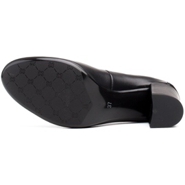 Marco Shoes Zapatos de salón con plantilla cómoda y goma en el empeine negro 8