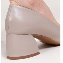 Marco Shoes Sandalias de piel beige 1505P 5