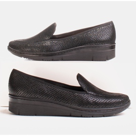 Radoskór Mocasines negros cómodos de mujer para un pie más ancho 3