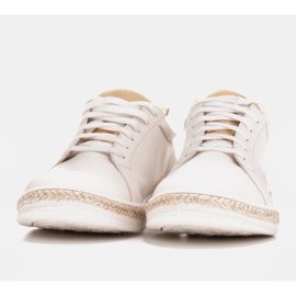 Marco Shoes Deportivas de piel natural blanco 4