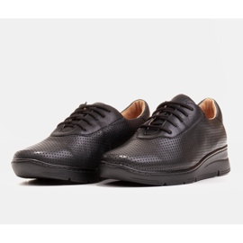 Radoskór Zapatos cómodos de mujer negros para un pie más ancho 3