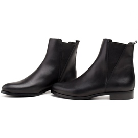 Marco Shoes Botas planas Marco 1284B con goma negro 2