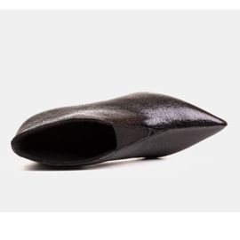 Marco Shoes Botines 1460B slim de piel negra con parte superior de goma negro 7