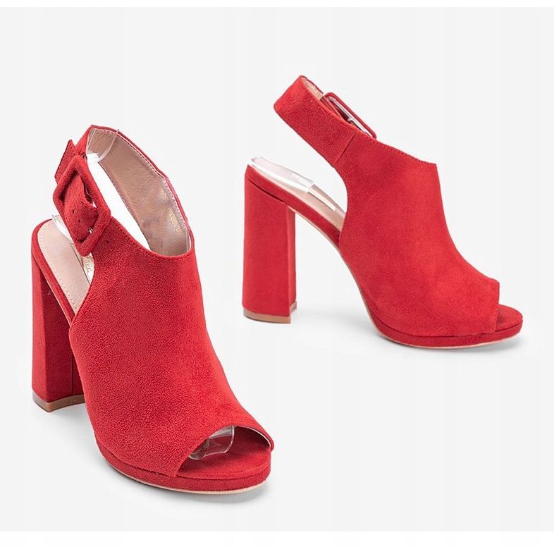 Sandalias de caña rojas de Little Italy rojo 1