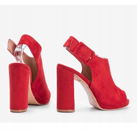 Sandalias de caña rojas de Little Italy rojo 2