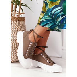 Zapatillas de mujer en la plataforma verde Travel Time 4