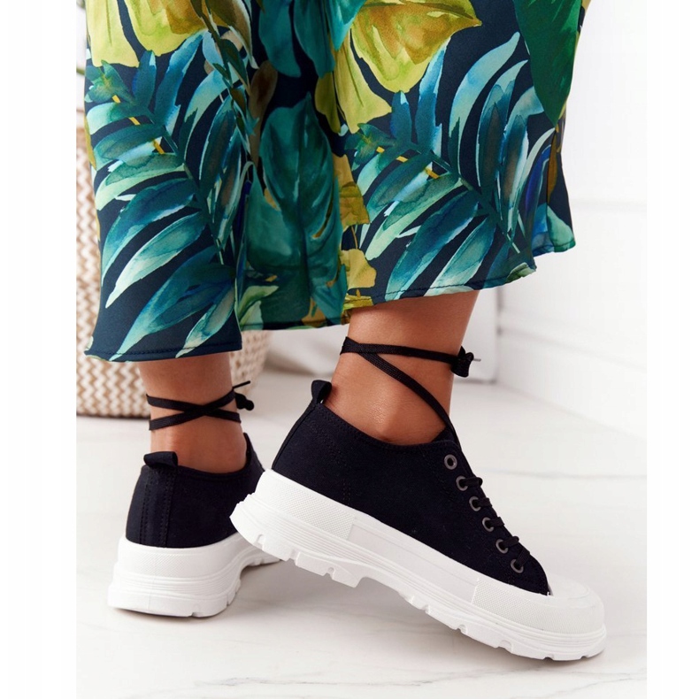 Zapatillas de mujer en la plataforma Negro Travel Time 1