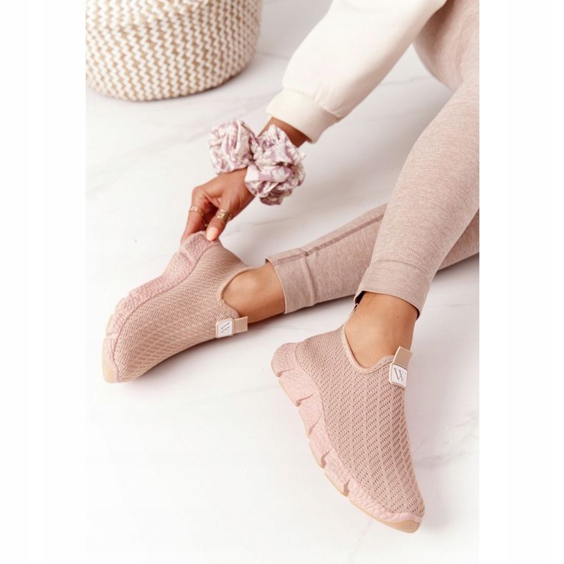 Zapatillas Deportivas Mujer Sin Cordones Beige Marathon caqui 1