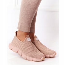 Zapatillas Deportivas Mujer Sin Cordones Beige Marathon caqui 2