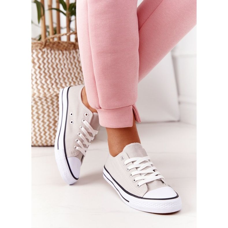 Zapatillas Clásicas De Mujer Omerta Gris 2