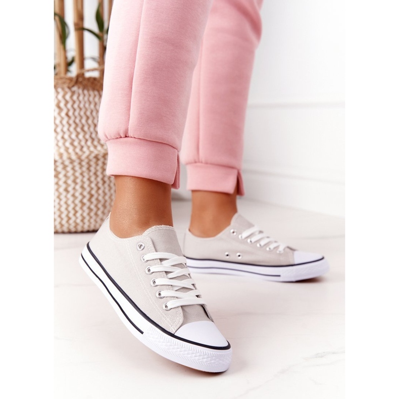 Zapatillas Clásicas De Mujer Omerta Gris 1