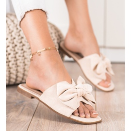 Seastar Pantuflas beige con estilo 2