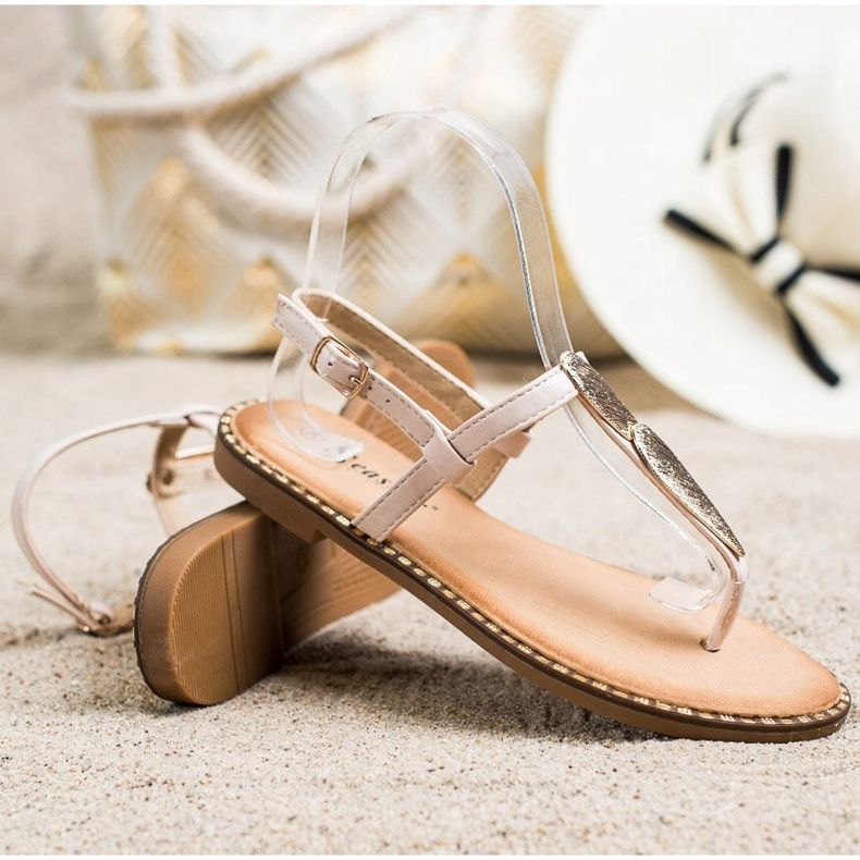 Seastar Sandalias Chanclas Con Adorno beige 1