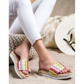SHELOVET Pantuflas Alpargatas En La Plataforma multicolor 3