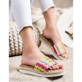 SHELOVET Pantuflas Alpargatas En La Plataforma multicolor 2