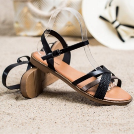 Laura Mode Sandalias casuales negro 1