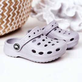 Pantuflas Infantiles Foam Kroks Gris Lucas 5