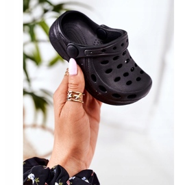Pantuflas Infantiles Foam Crocs Negro Lucas 1