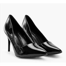 Tacones Tisha lacados en negro 1