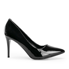 Tacones Tisha lacados en negro 3