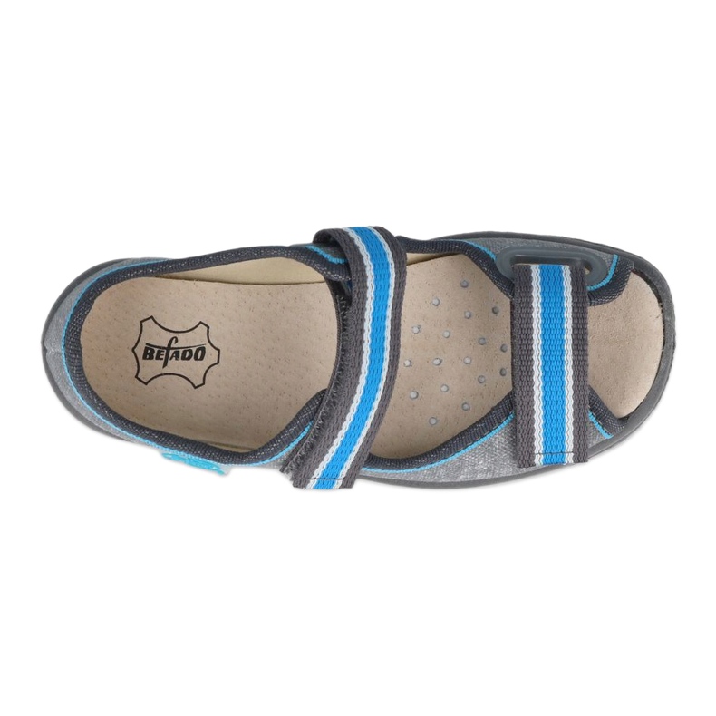 Calzado infantil befado 869X157 azul gris 1
