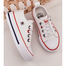 Zapatillas bajas clásicas para niños Big Star HH374089 Blanco 3