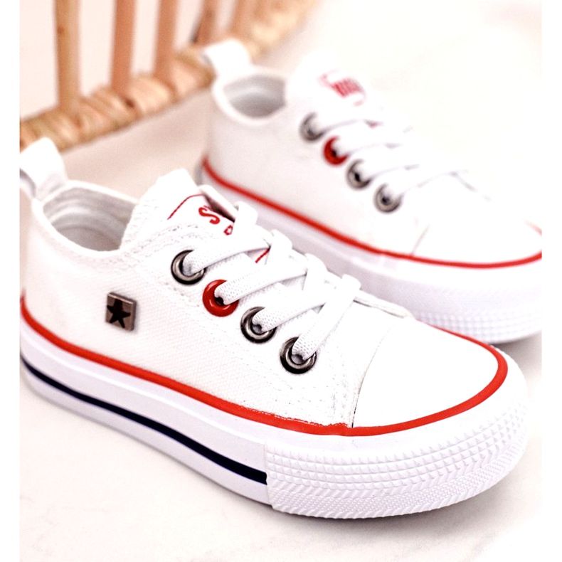 Zapatillas bajas clásicas para niños Big Star HH374089 Blanco 4