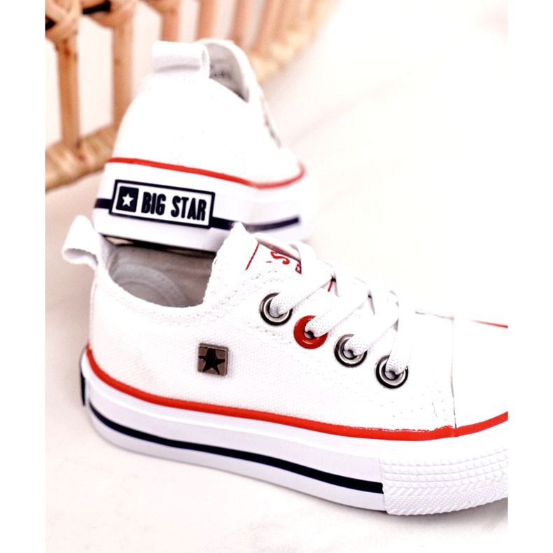 Zapatillas bajas clásicas para niños Big Star HH374089 Blanco 5