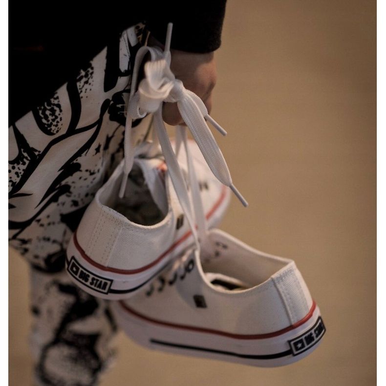 Zapatillas bajas clásicas para niños Big Star HH374089 Blanco 2