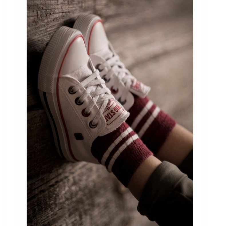 Zapatillas bajas clásicas para niños Big Star HH374089 Blanco 1