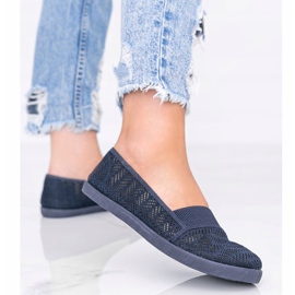 Zapatillas Vicky sin cordones en azul marino 2