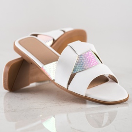 SHELOVET Pantuflas Con Inserción Holo blanco 1