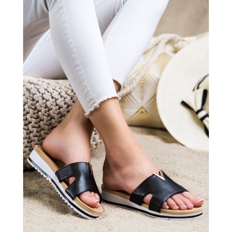 Groto Gogo Zapatillas cómodas clásicas negro 2