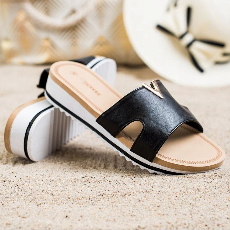 Groto Gogo Zapatillas cómodas clásicas negro 1