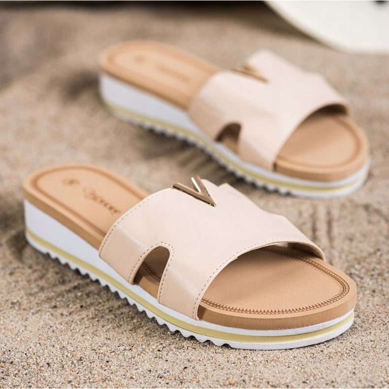 Groto Gogo Zapatillas cómodas clásicas beige 1