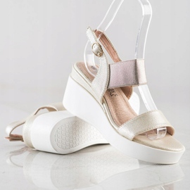 Weide Sandalias de moda doradas dorado 1