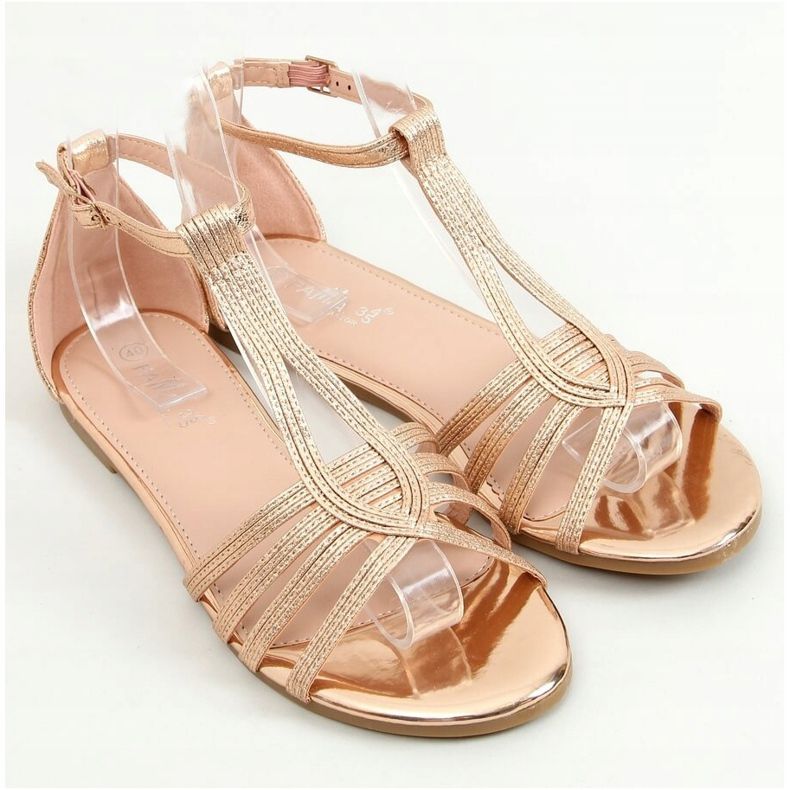 Sandalias de mujer Champagne SM0024 Champagne dorado 1