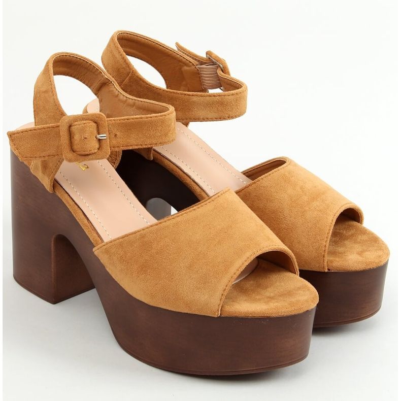 Sandalias Zuecos camel F8201 Camel marrón 1 Sandalias Zuecos camel F8201 Camel marrón 1