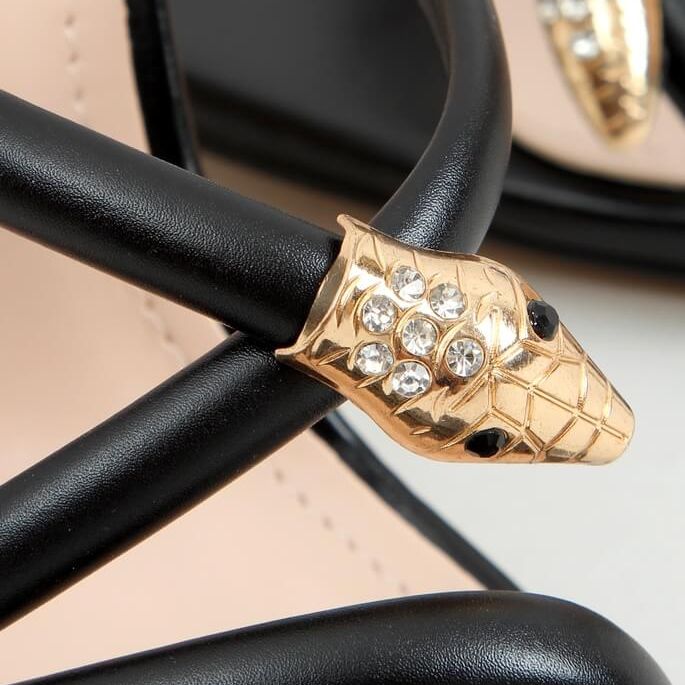 Black M311P Pantuflas negras con alfiler negro 2 Black M311P Pantuflas negras con alfiler negro 2