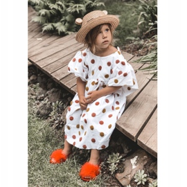 FR1 Pantuflas Infantiles De Goma Con Piel Rojo Skylar 4