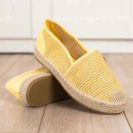 Coura Alpargatas trenzadas amarillo 1