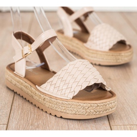 SHELOVET Sandalias Alpargatas Trenzadas beige 1