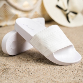 Anesia Paris Chanclas cómodas blanco 1
