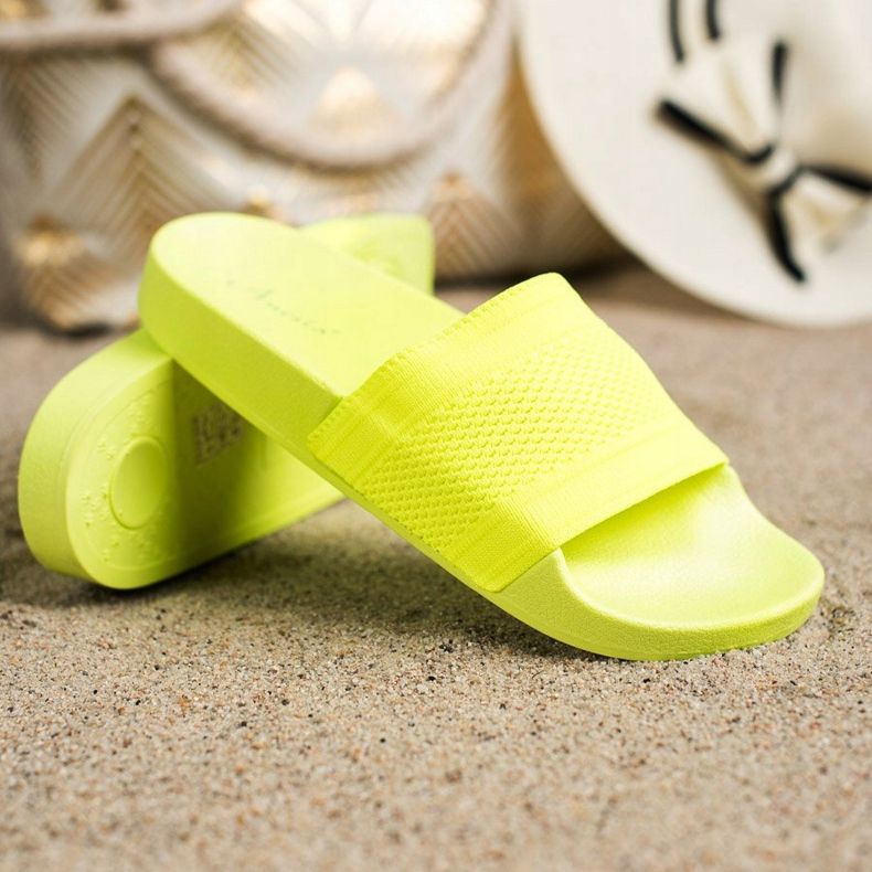 Anesia Paris Chanclas cómodas amarillo 1