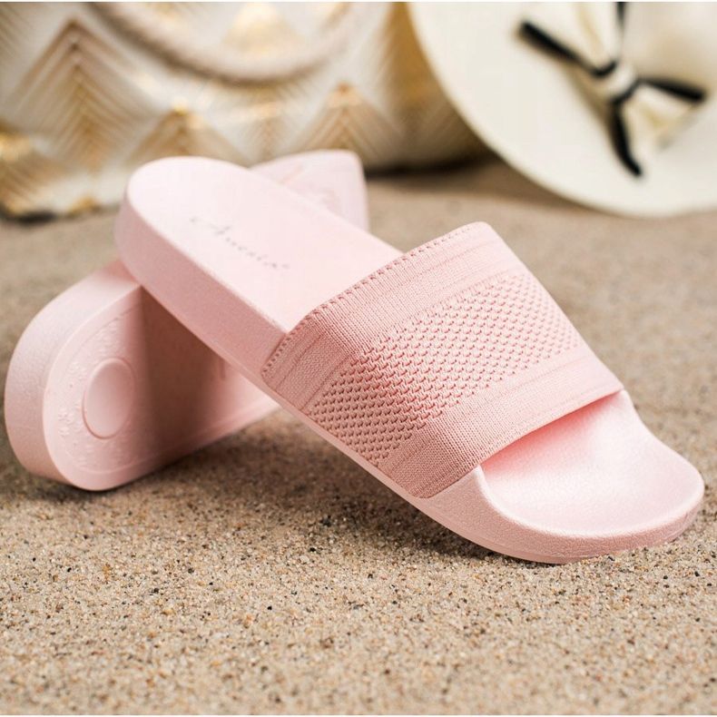 Anesia Paris Chanclas cómodas rosa 1