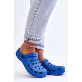 Flameshoes Pantuflas de espuma Eva de mujer de color azul 4