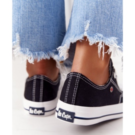 Zapatillas de mujer negras Lee Cooper LCW-21-31-0097L blanco negro 4