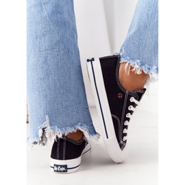 Zapatillas de mujer negras Lee Cooper LCW-21-31-0097L blanco negro 3