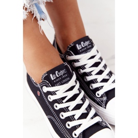 Zapatillas de mujer negras Lee Cooper LCW-21-31-0097L blanco negro 7